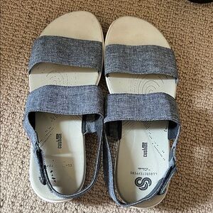 Clarks Cloudsteppers Blue Sandals